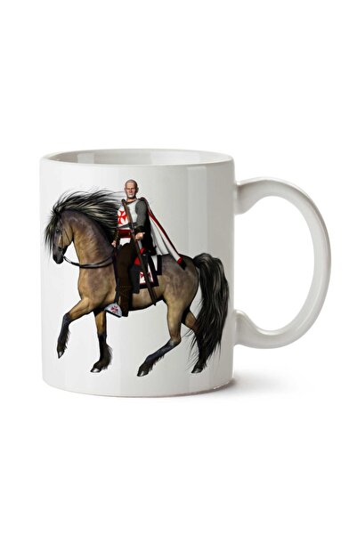 ART HEDİYE Knight-PNG-Clipart Two Sided Printed Mug