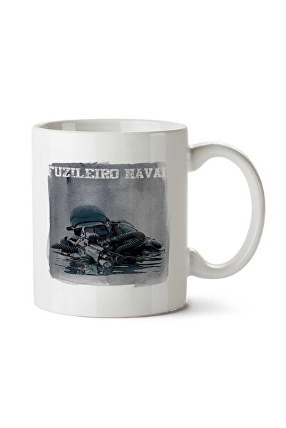 ART HEDİYE كوب EM FUZILEIRO مطبوع على الجانبين