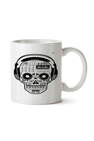 ART HEDİYE جمجمة جمجمة 55452 كوب مطبوع على الجانبين