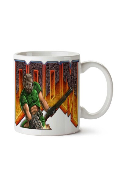 ART HEDİYE كوب Doom-Free-Download-PNG مطبوع على الجانبين