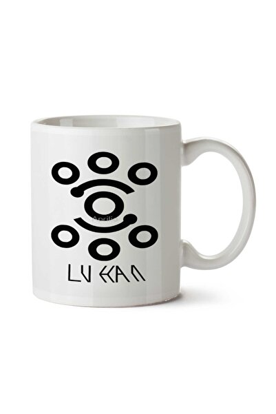ART HEDİYE EXO Luhan power logo Two Side Printed Mug