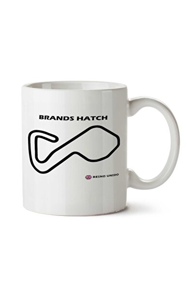 ART HEDİYE كوب Circuito de Brands Hatch مطبوع على الجانبين