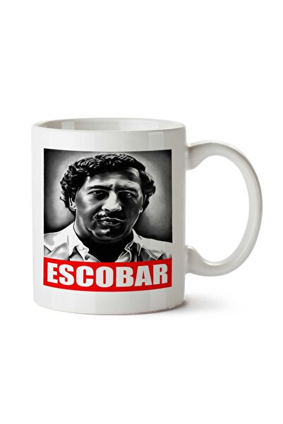 ART HEDİYE كوب مطبوع عليه صورة Escobar على الجانبين