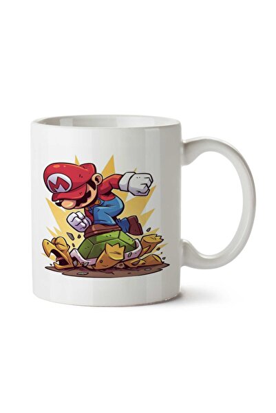 ART HEDİYE كوب دارك سوبر ماريو مطبوع على الجانبين