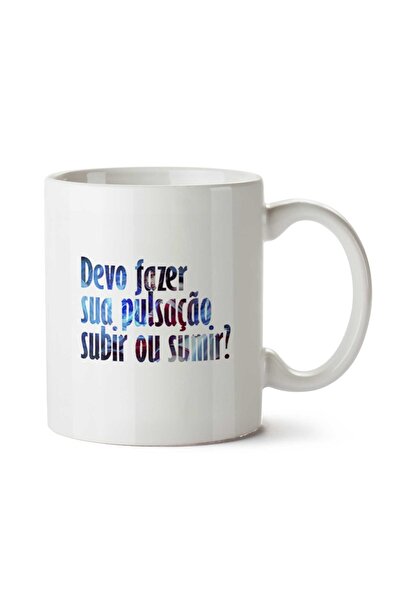 ART HEDİYE كوب Devo fazer sua pulsación subir ou sumir مطبوع على الجانبين