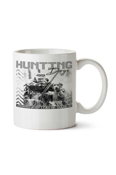 ART HEDİYE كوب مطبوع على الجانبين من Hunting Dogs
