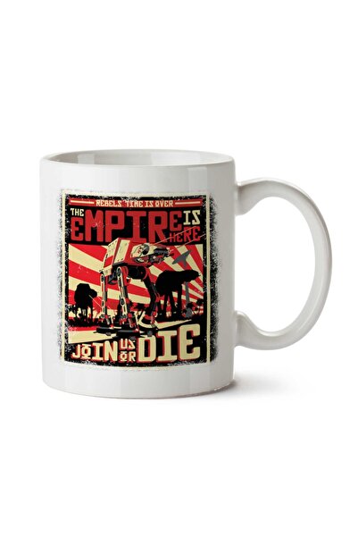 ART HEDİYE كوب Junte-se oss ou morra مطبوع على الجانبين