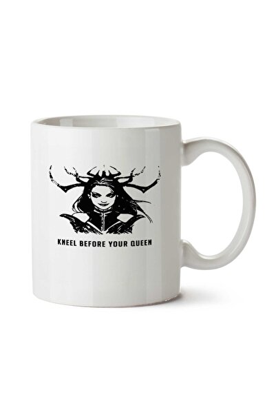 ART HEDİYE كوب Kneel Before Yoru Queen مطبوع على الجانبين