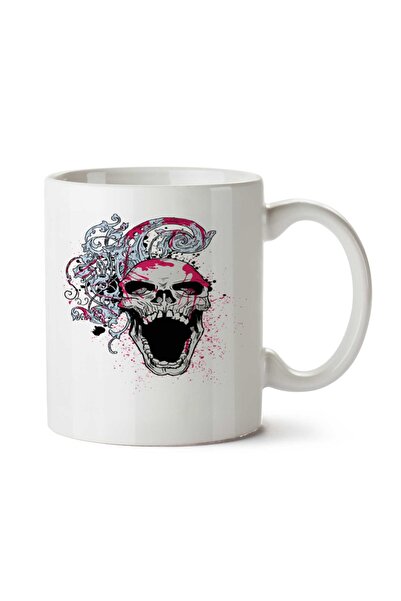 ART HEDİYE جمجمة جمجمة 4141 كوب مطبوع على الجانبين