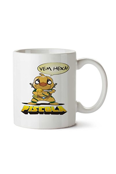 ART HEDİYE كوب Canarinho Pistola Deadpool مطبوع على الجانبين