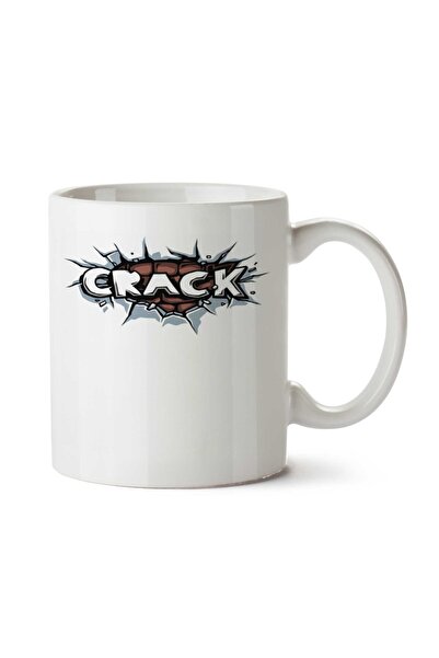 ART HEDİYE كوب Camisa Crack مطبوع على الجانبين