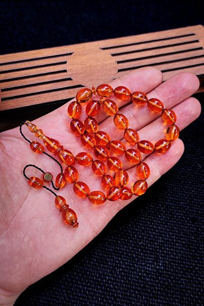 Vip Kehribar 8x11 ملم ثقب دقيق لون العسل النرد العنبر مسبحة الصلاة |   مسبحة ...