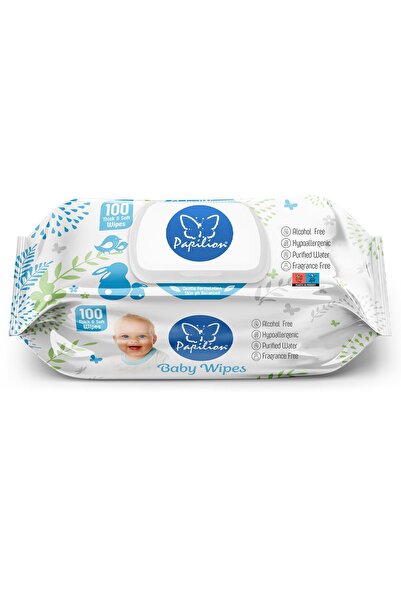 Papilion Islak Havlu 100'lü Bebek