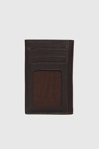 Grande Πορτοφόλι 844 Model από γνήσιο δέρμα Arsel Coffee Card Holder
