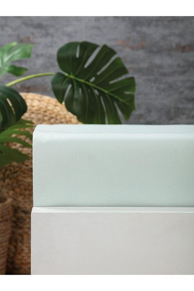 ToWell Home ملاءة سرير فردية مضادة للتعرق مصنوعة من القطن بنسبة 100% من Comfort Collection (160 سم × 240 سم)