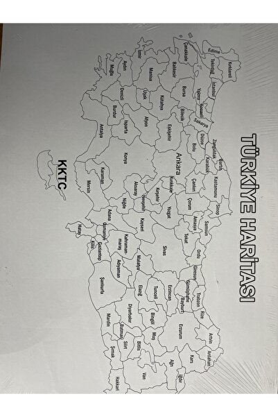 YILDIZ PUZZLE Türkiye Haritası Puzzle 42 Parça Orta Boy+12’li Boyama Kalemi