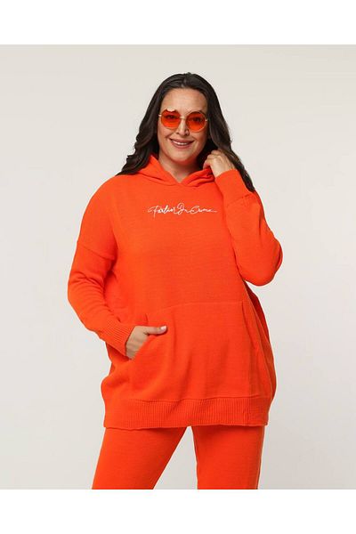 OUZ Fashion Hooded Comfortable Knitwear Set