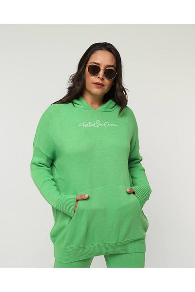 OUZ Fashion Hooded Knitwear Set