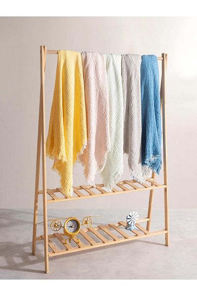 MYLASA HOME 4 Layer Muslin Baby Blanket 80X80Cm
