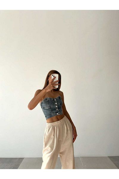 DEEFWEAR Τζιν Y2K Crop Top