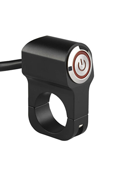 Knmaster Işıklı Motosiklet Sis Farı Aç Kapa Butonu Kırmızı