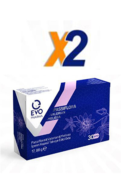 EVOPHARMA Passiflora & Valerian & Melissa İçeren Takviye Edici Gıda 30 Kapsül...