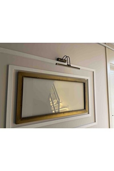 DNC LIGHTING 50 Cm Eskitme Kasa Beyaz Işık Elektrikli Banyo Duvar Ayna Tablo Aydınlatması Flüt Kuğu Ledli Aplik