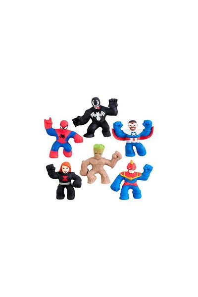 Goojitzu Marvel Mini 6Li GJM07000, Spider-Man Venom Captain Marvel Groot Captain America Black Widow