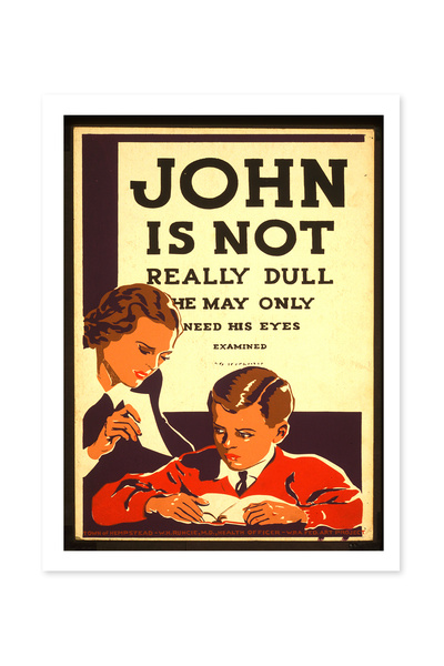 Beril Yamaç Design Studio Poster decorativ vintage cu reproduceri "John Is No...