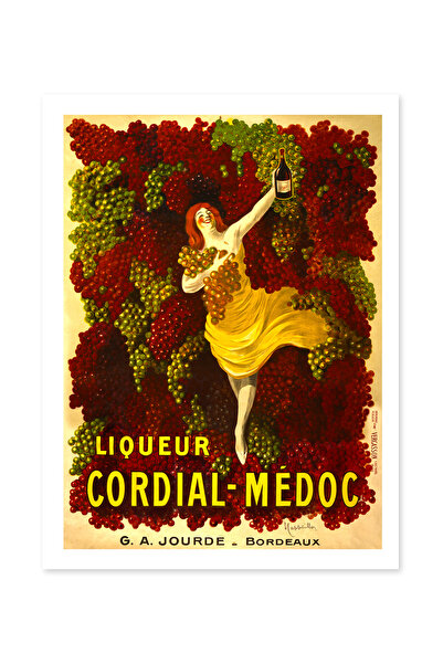 Beril Yamaç Design Studio Cordial Medoc Art Nouveau Reproducere Poster Decora...