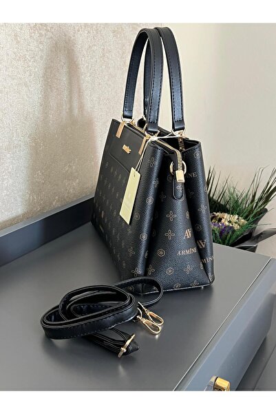 Armine ARM.206.SB Armine Özel Renk Konbin El Ve Kol Çantası Olarak Tasarlanmış Deri Kol Çantası