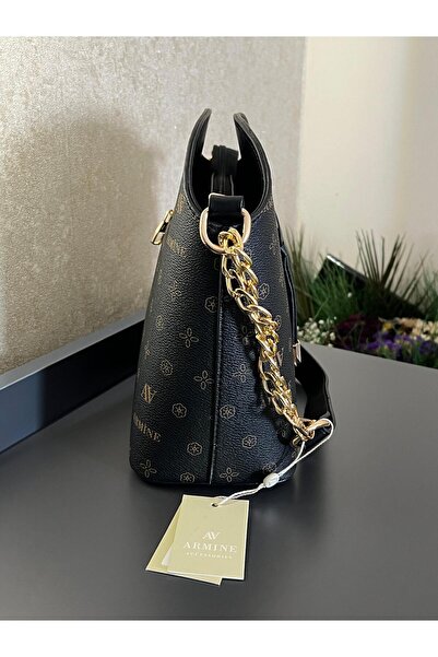 Armine ARM.102.SB Armine Special Color Konbin Leather Handbag Designed as a Hand and Arm Bag