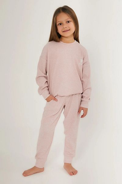 U.S. Polo Assn. Set de pijama termică cu mânecă lungă, cu textura moale, pentru fete POLO SUA 1638