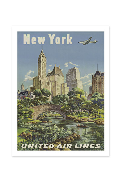 Beril Yamaç Design Studio Poster decorativ vintage reprodus New York United A...