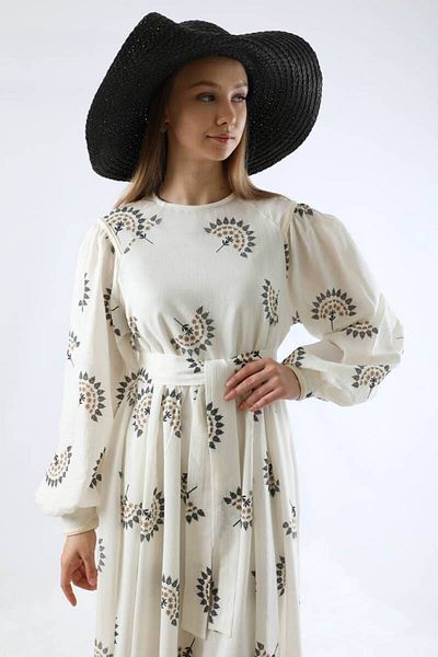 ZÜLAYS Pattern Embroidered Dress Black