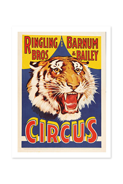 Beril Yamaç Design Studio Poster decorativ vintage cu tematică circ, reproduc...