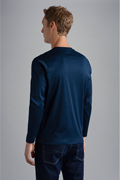 PAUL&SHARK MEN'S KNITTED T-SHIRT C.WCOTTON