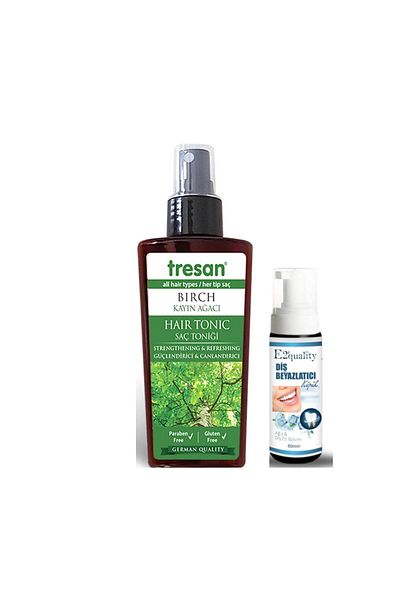 Tresan 125 ml Beech Tree Hair Tonic - Teeth Whitening Foam Gift