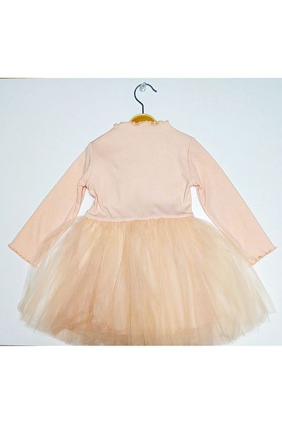nc gift Micul ursuleț cu mânecă lungă căptușită fustă tutu rochie fetiță din tul