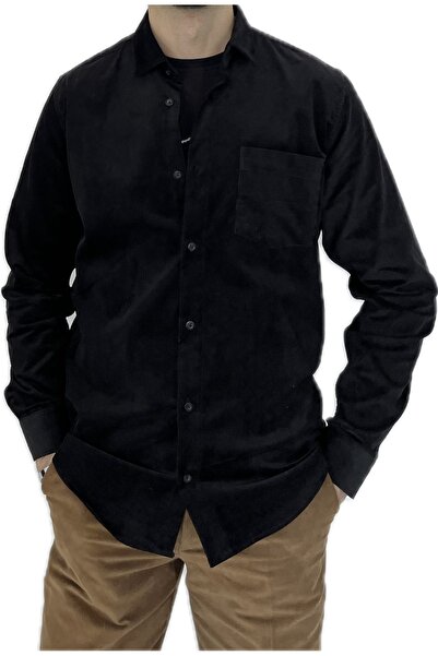 APT PRESTIGE Erkek Düz Klasik Şık Kombinlenebiilir 1.Kalite Kadife Uzun Kol G...