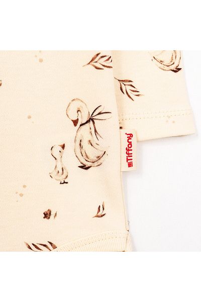 Tiffany Mother Swan Organic Theme Long Sleeve Baby Body 56011