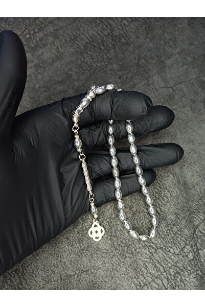 Mos Tespih Gümüş Benzetme Ağır Metal Tesbih