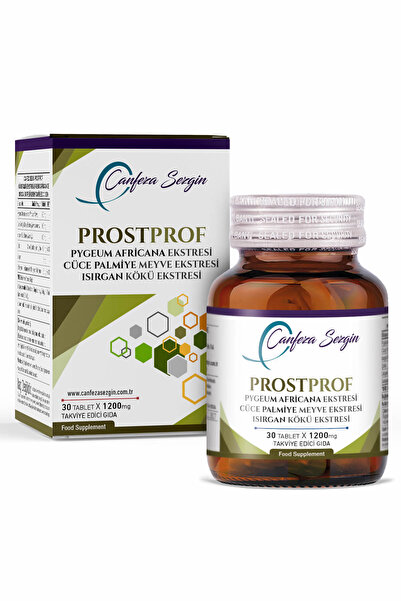 Canfeza Sezgin PROSTPROF 30 Tablet – Pygeum Africanum & Cüce Palmiye Meyvesi & Isırgan Kökü Ekstresi, Çinko, Selenyum ve Likopen Kompleksi