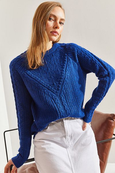 Bianco Lucci Gemusterter Strickpullover für Damen