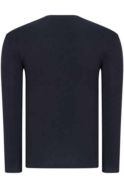 Dewberry Üçlü Set T8587 V Yaka Erkek Sweatshırt-siyah-beyaz-antrasit