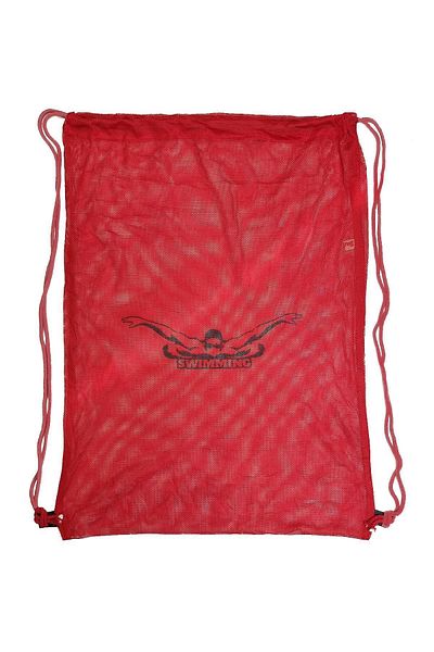Bufors Red Swimming Printed Swim Mesh Bag - Training Bag (67x50±)