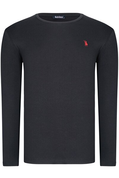 Dewberry Dörtlü Set T8588 Yuvarlak Yaka Erkek Sweatshırt-siyah-antrasit-lacivert-beyaz