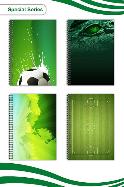 Copyrite Set de 4 caiete speciale (21 X 14,8 cm 70 coli) Set caiete pentru școală, afaceri, planificare