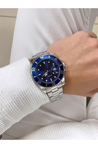 Bimodabu TAKVİMLİ ÇELİK KORDON KOL SAATİ (UNİSEX KULLANILABİLİR.)