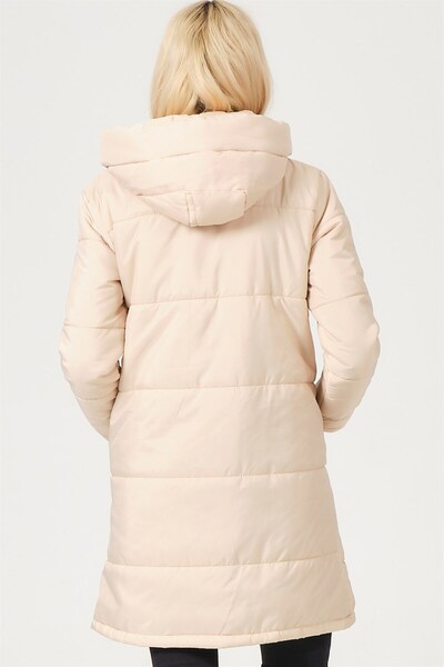 Dewberry Z6652 Coat-light Beige